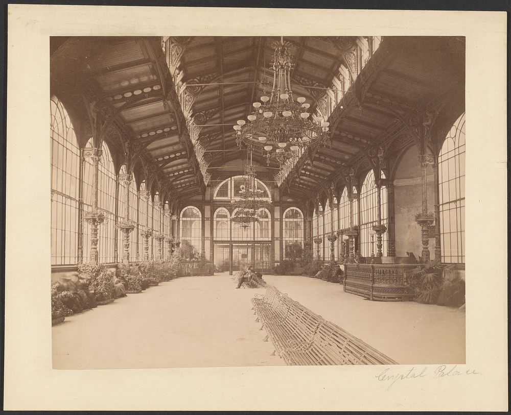 Interior of a long window-lined room