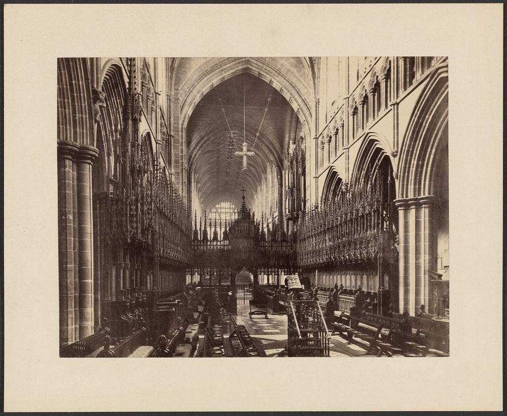 Interior of Chester Cathedral by Francis Frith