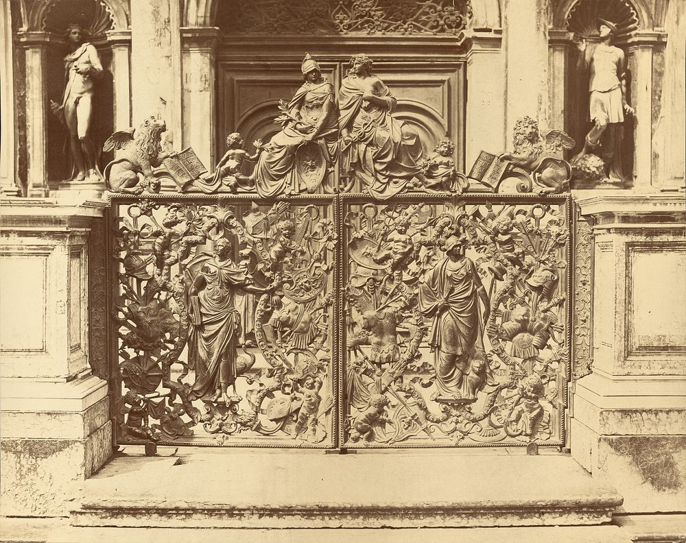 Grille of a loggia, Venice by Bisson Frères