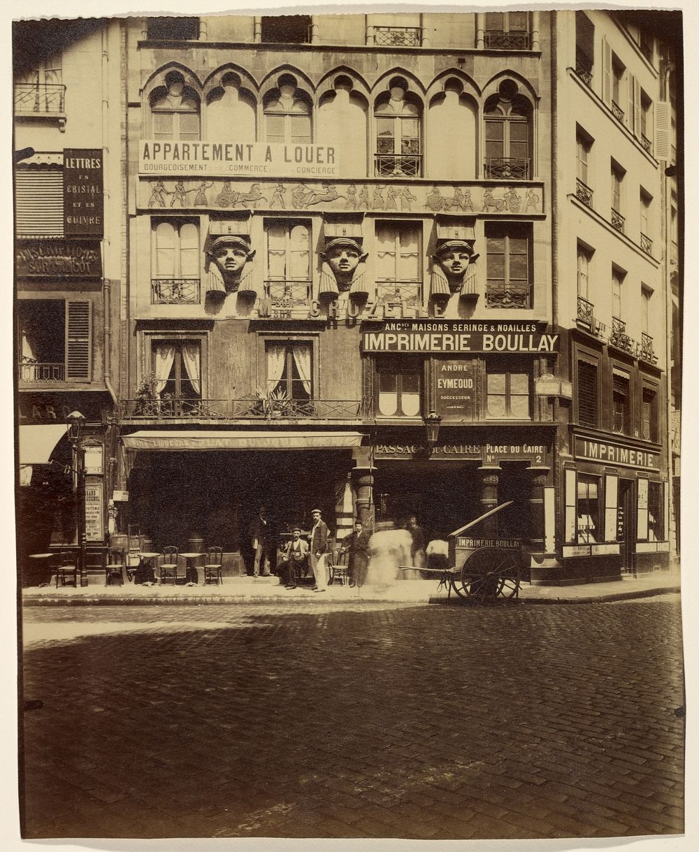 Maison Place du Caire 2 (Building, Place du Caire) by Eugène Atget