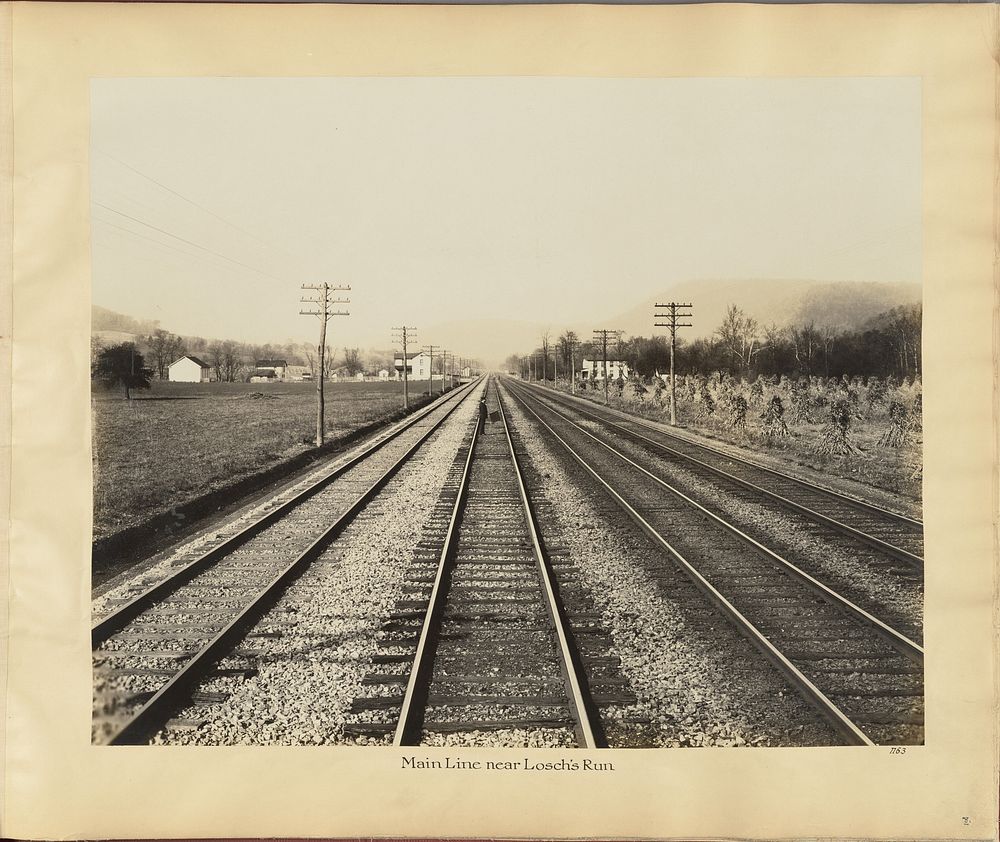 Main Line near Losch's Run by William H Rau