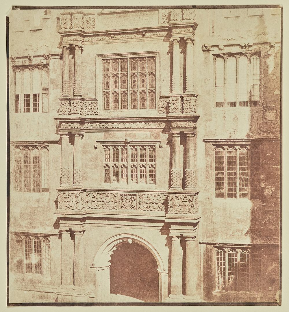 The Schools at Oxford, now The Bodleian Library by William Henry Fox Talbot
