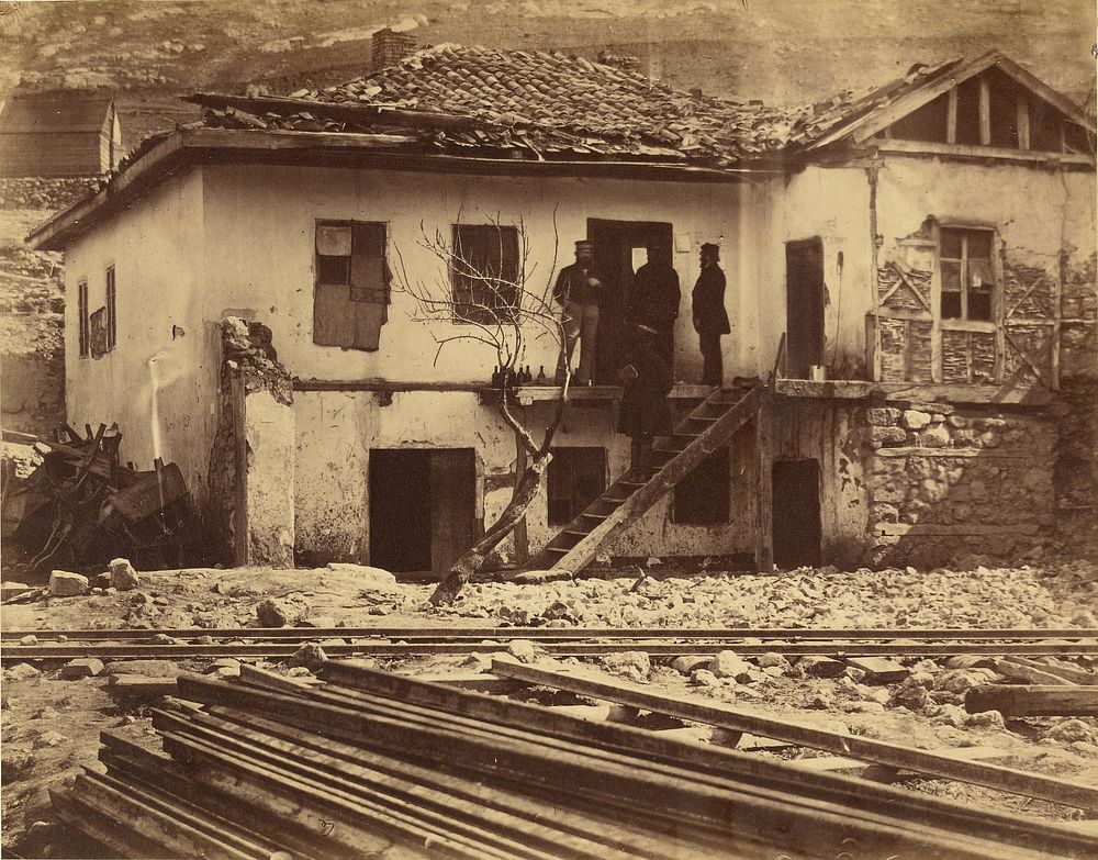The Old Post Office, Balaklava. by Roger Fenton