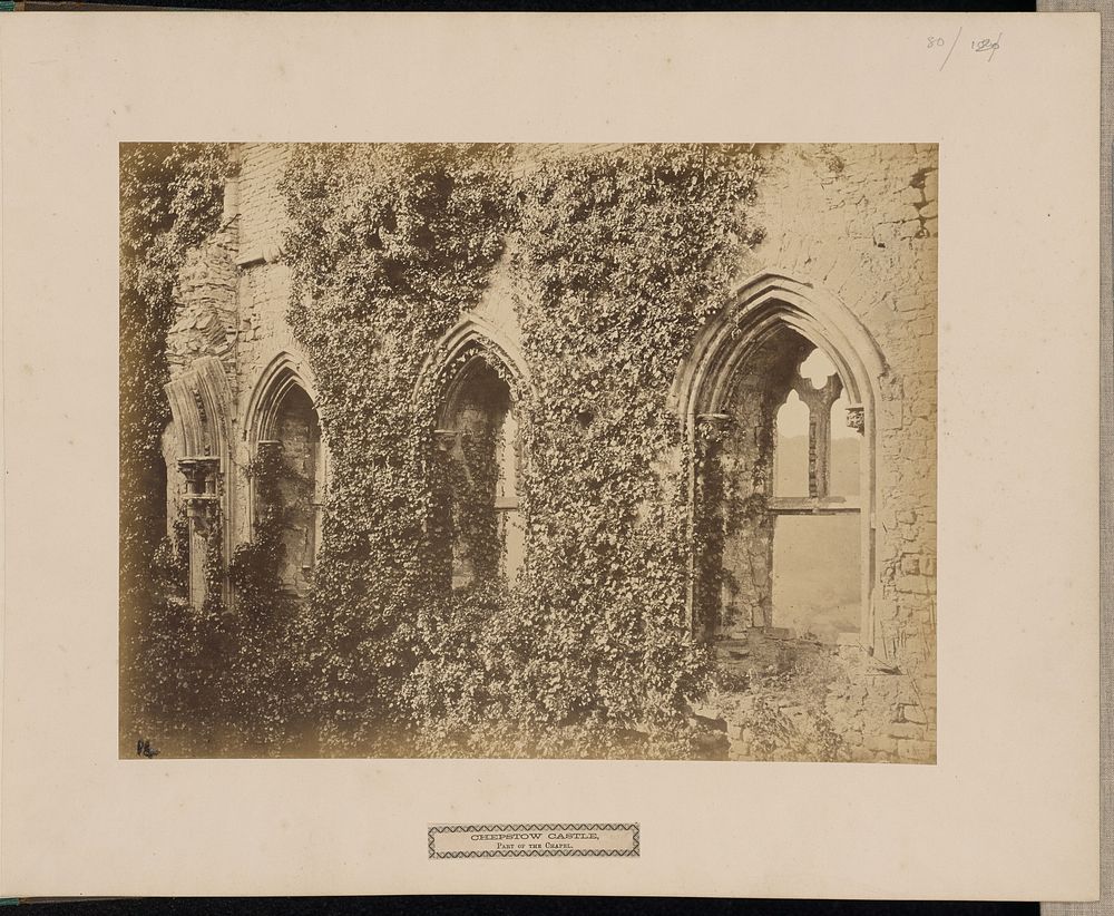 Chepstow Castle, Part of the Chapel. by Roger Fenton