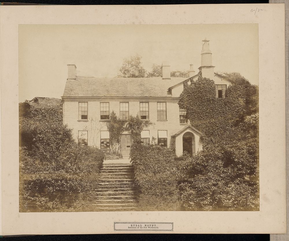 Rydal Mount. Residence of the Poet Wordsworth. by Roger Fenton