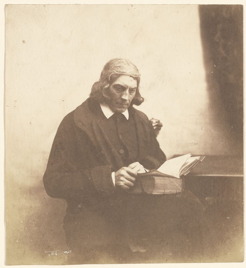 Portrait of a Clergyman with a Book by Roger Fenton