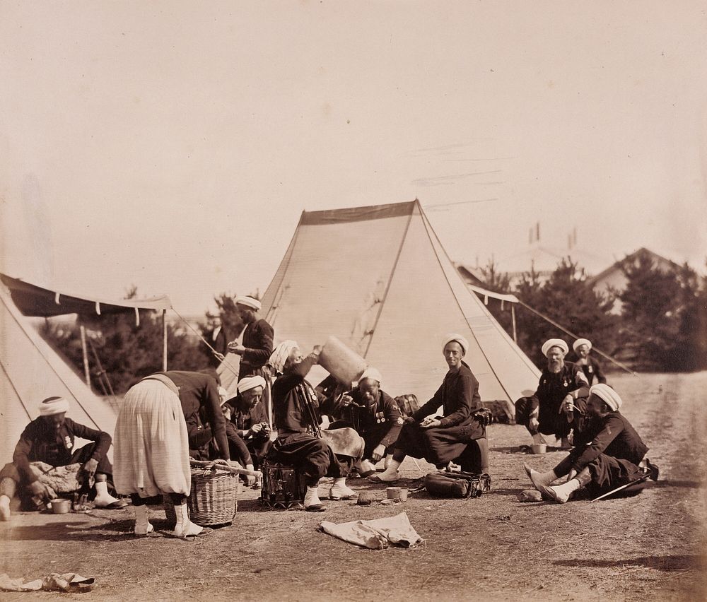 Zouaves' Meal by Gustave Le Gray
