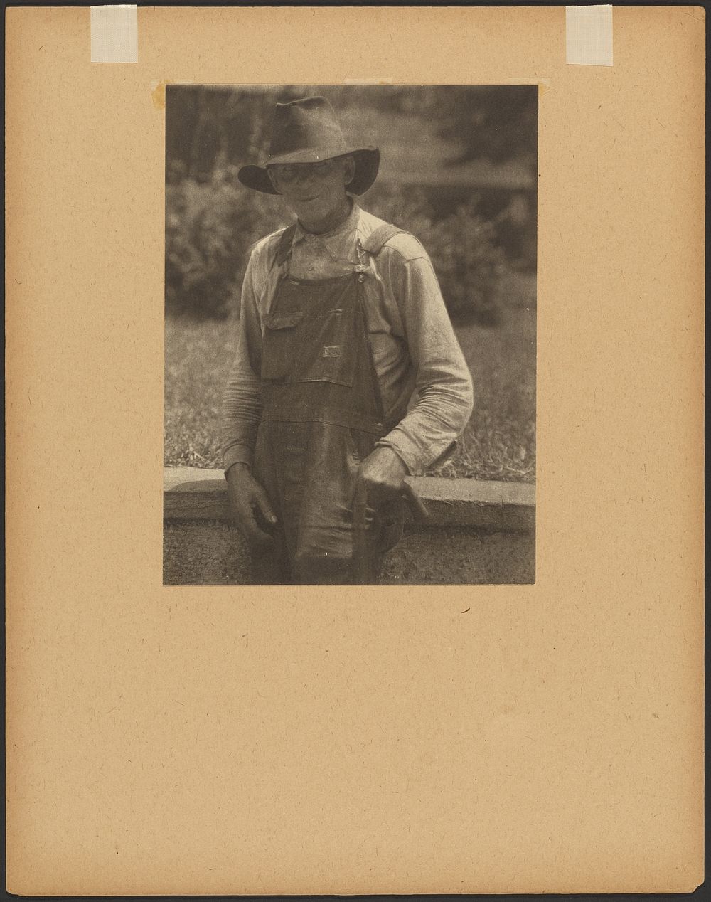 Man in Hat and Overall / Mr. Eversole, Hazard, KY by Doris Ulmann