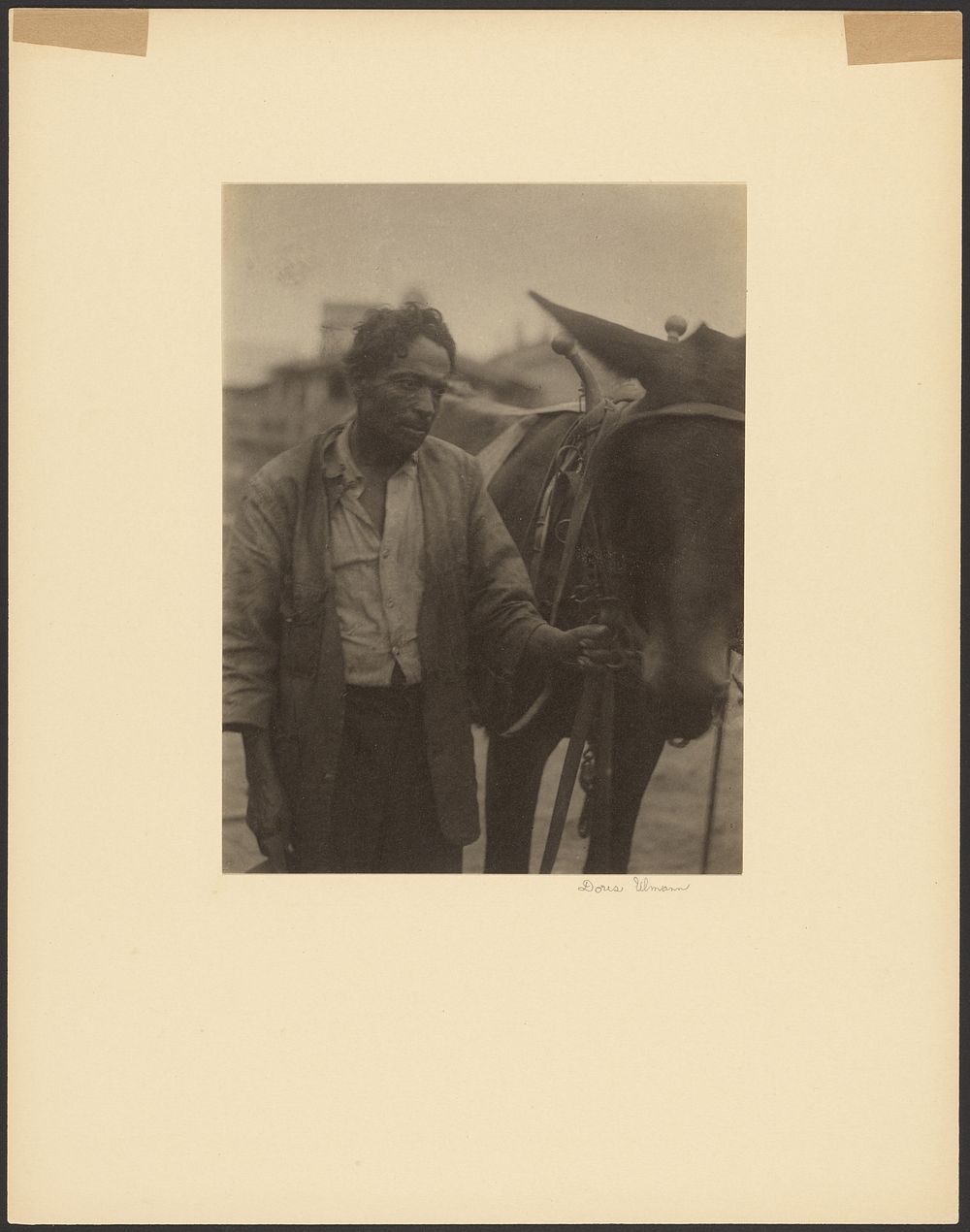 Man Leading a Mule by Doris Ulmann