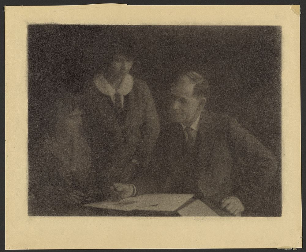 Clarence H. White and Two Students by Doris Ulmann