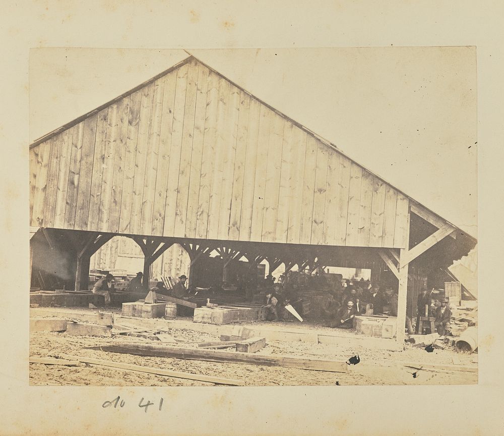 Shed at Carpenter Shop at Alexandria by A J Russell
