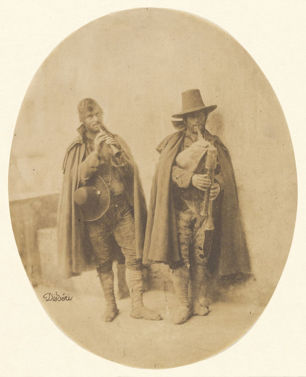 Two Natives of Calabria, Italy by André Adolphe Eugène Disdéri