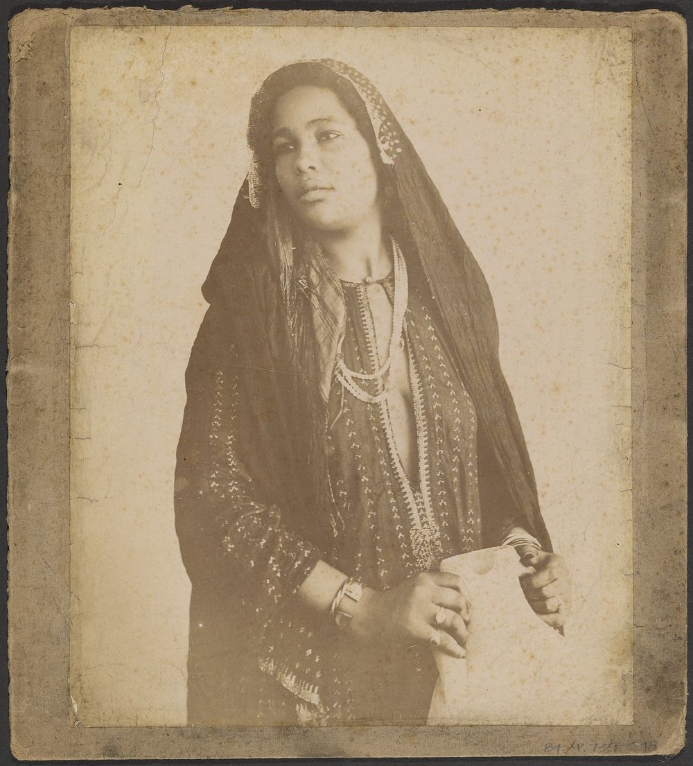 Young woman with veil