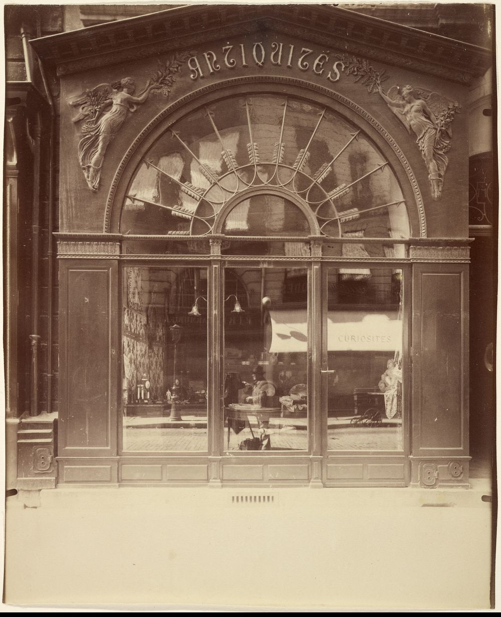 Vieille Empire, 21 Faubourg St. Honoré (Antique Store, rue du Faubourg-Saint-Honoré) by Eugène Atget