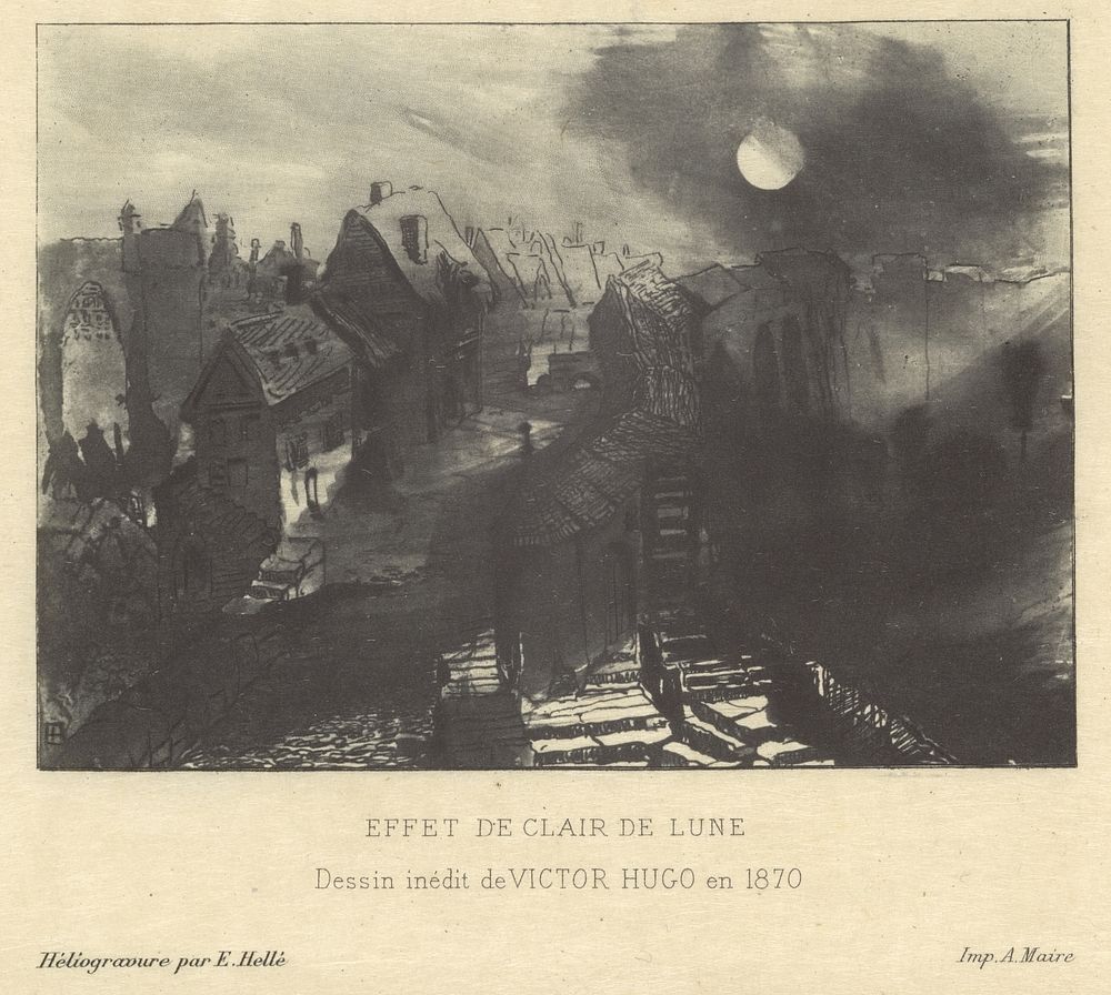 Effet de Clair de Lune by E Hellé, Victor Hugo and A Maire