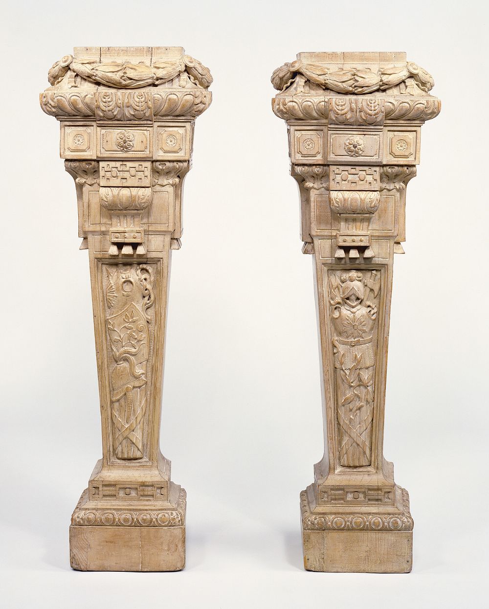 Pair of Gaines (or Supports) by Jean Charles Delafosse