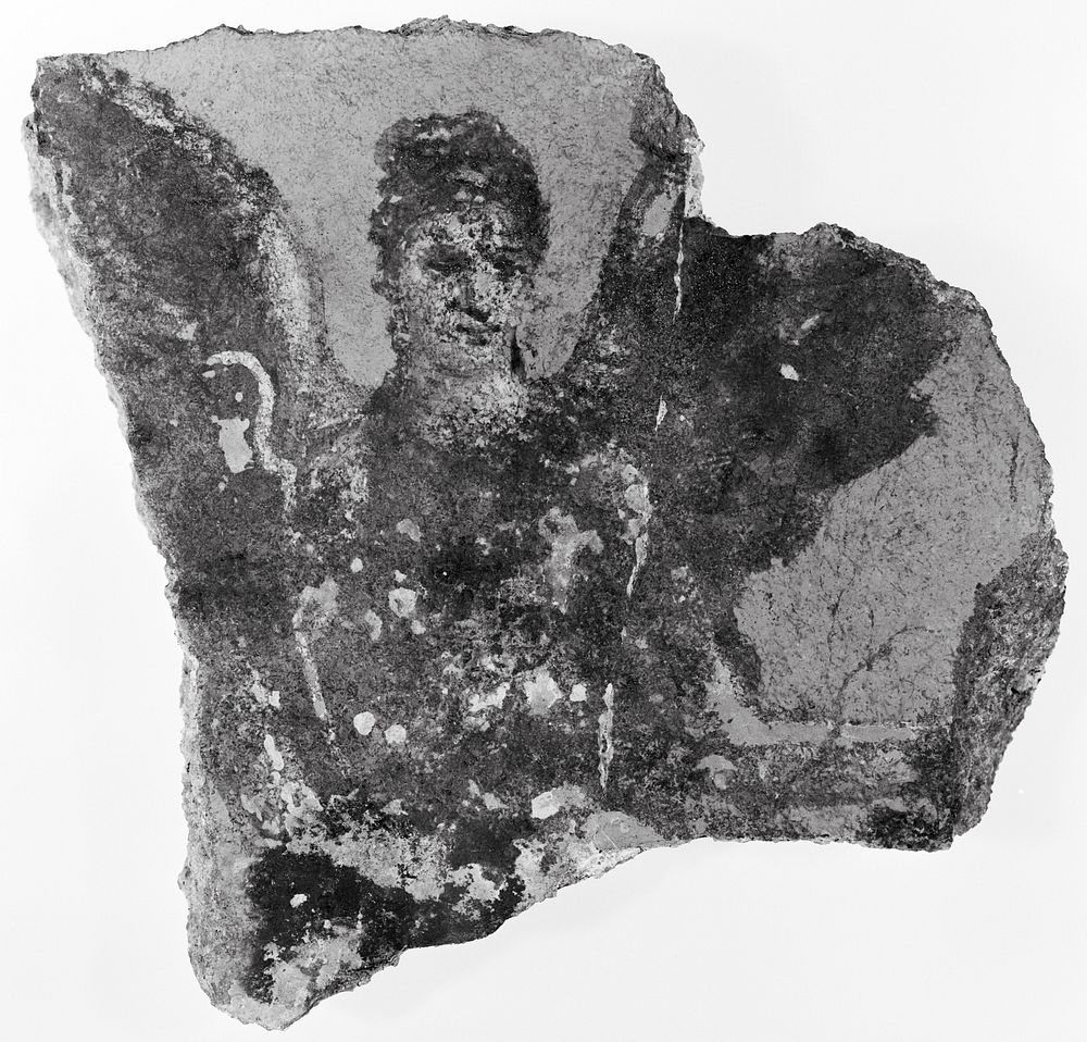 Fragment of a Fresco with Nike