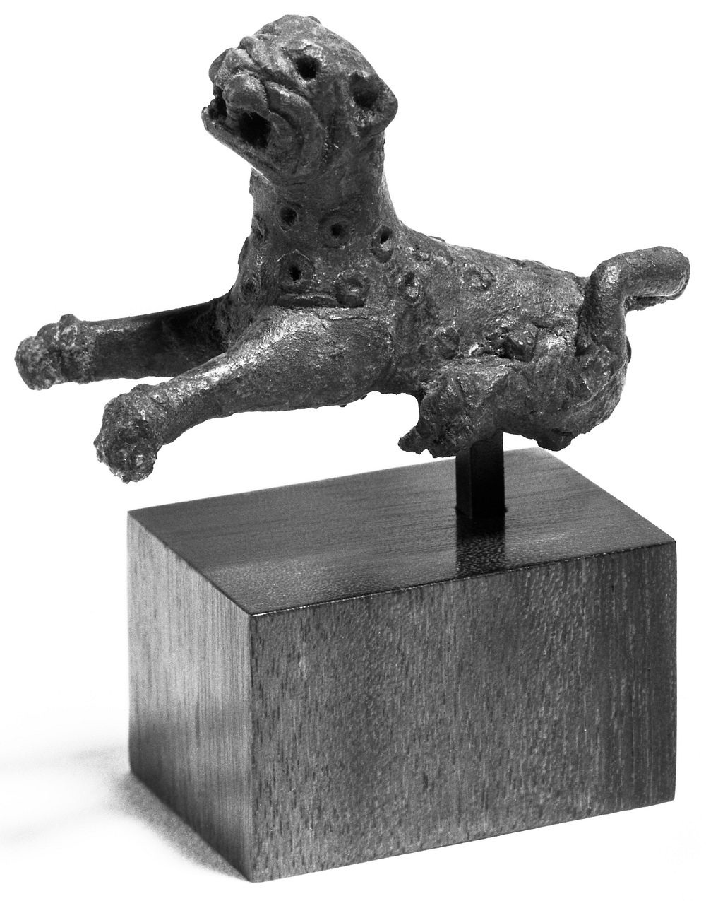 Statuette of a Leopard with Inlaid Spots