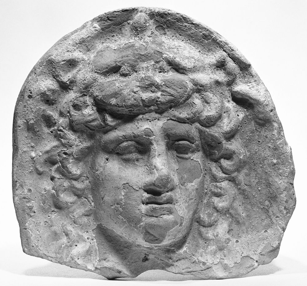 Antefix with the Head of Artemis/Bendis Wearing a Lion Skin Cap