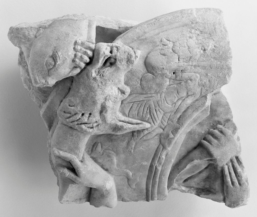 Fragment of a Sarcophagus with a Naval Battle