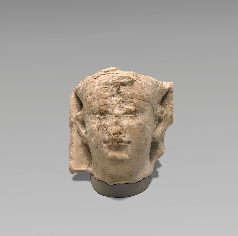 Head of a Ptolemy as Pharaoh (Sculptor's Model)