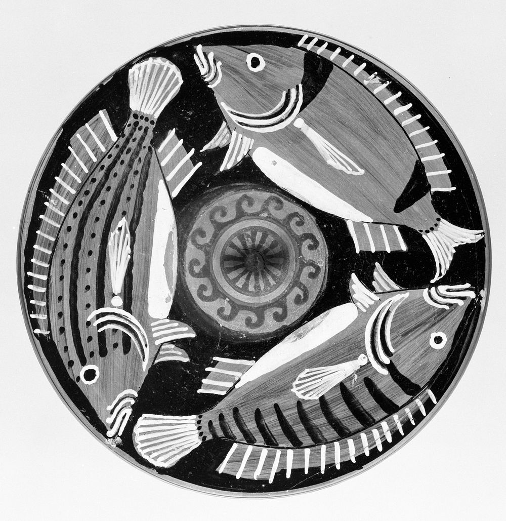 Canosan Fish Plate by Hippocamp Painter