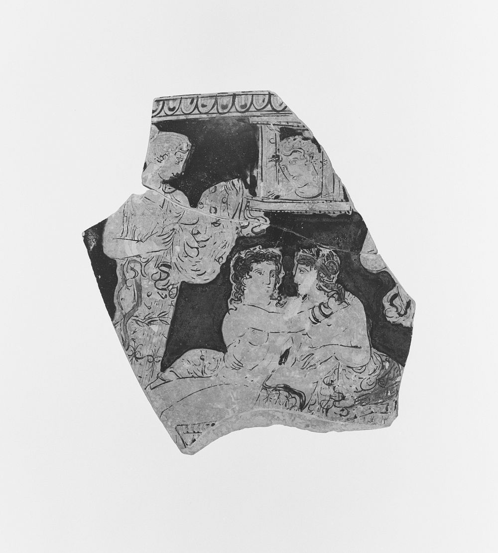 Apulian Red-Figure Skyphos Fragment by Group of Naples 3231