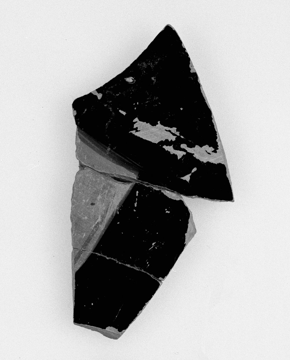Attic Panathenaic Amphora Fragment (comprised of 3 Joined Fragments)