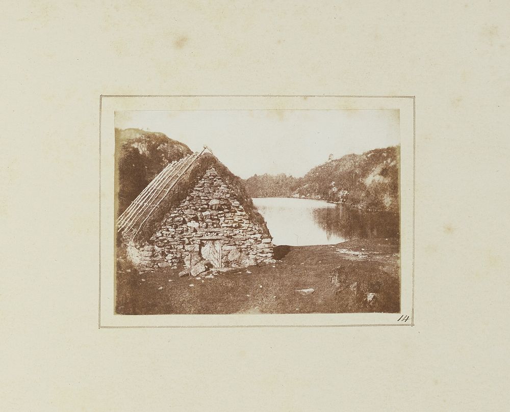 Highland Hut on the banks of Loch Katrine by William Henry Fox Talbot