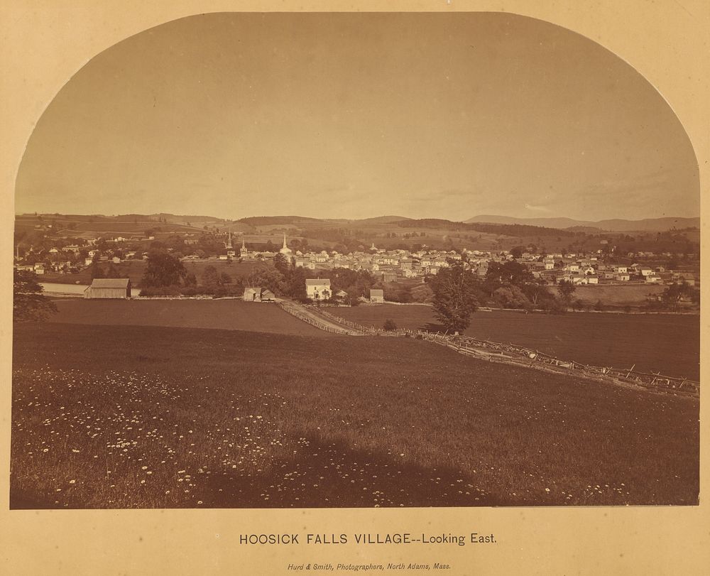 Hoosick Falls Village - Looking East. by Hurd and Smith