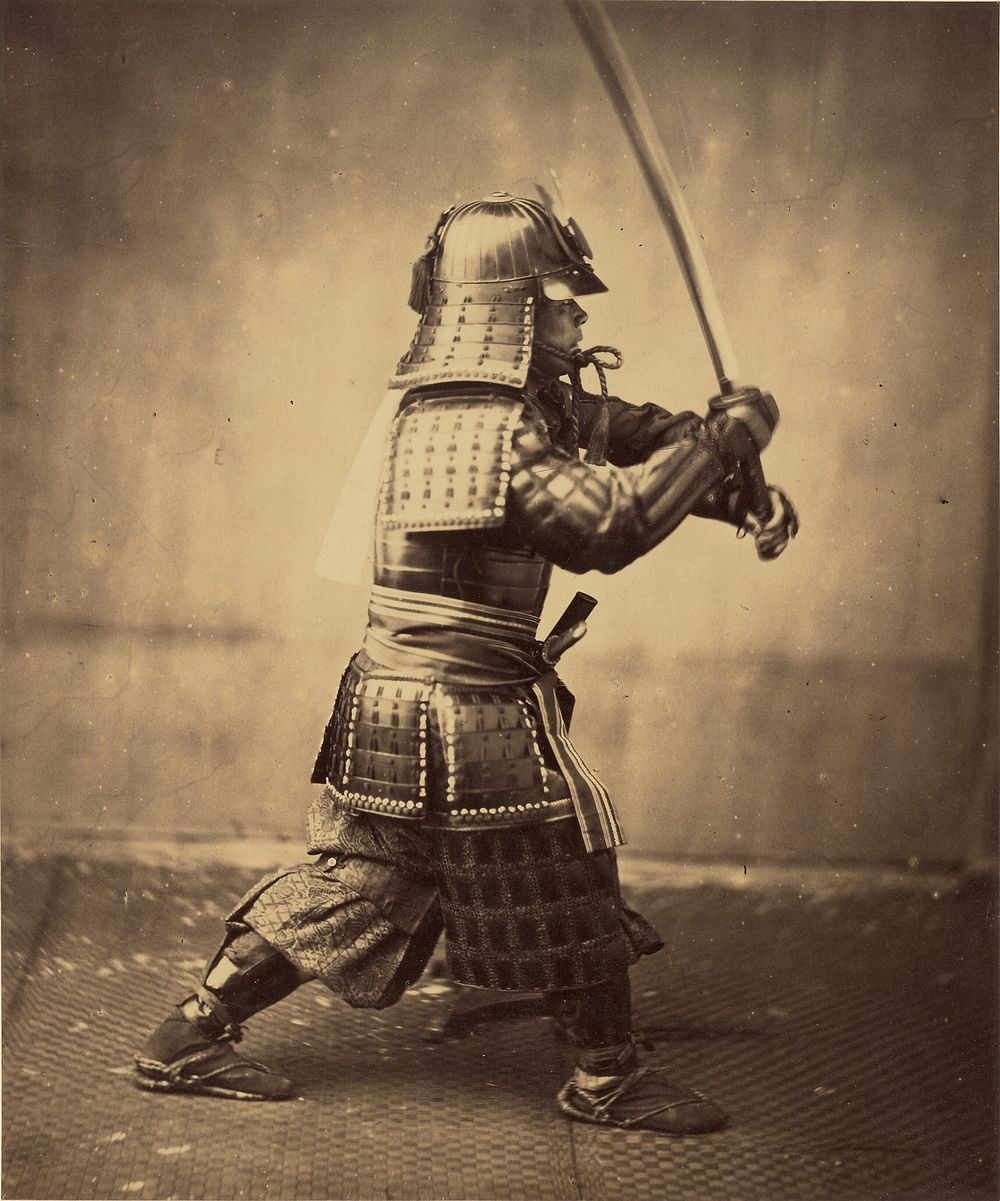 Japanese Warrior in Armour by Felice Beato