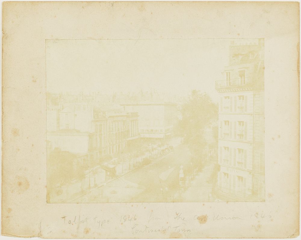 View of the Boulevards of Paris by William Henry Fox Talbot