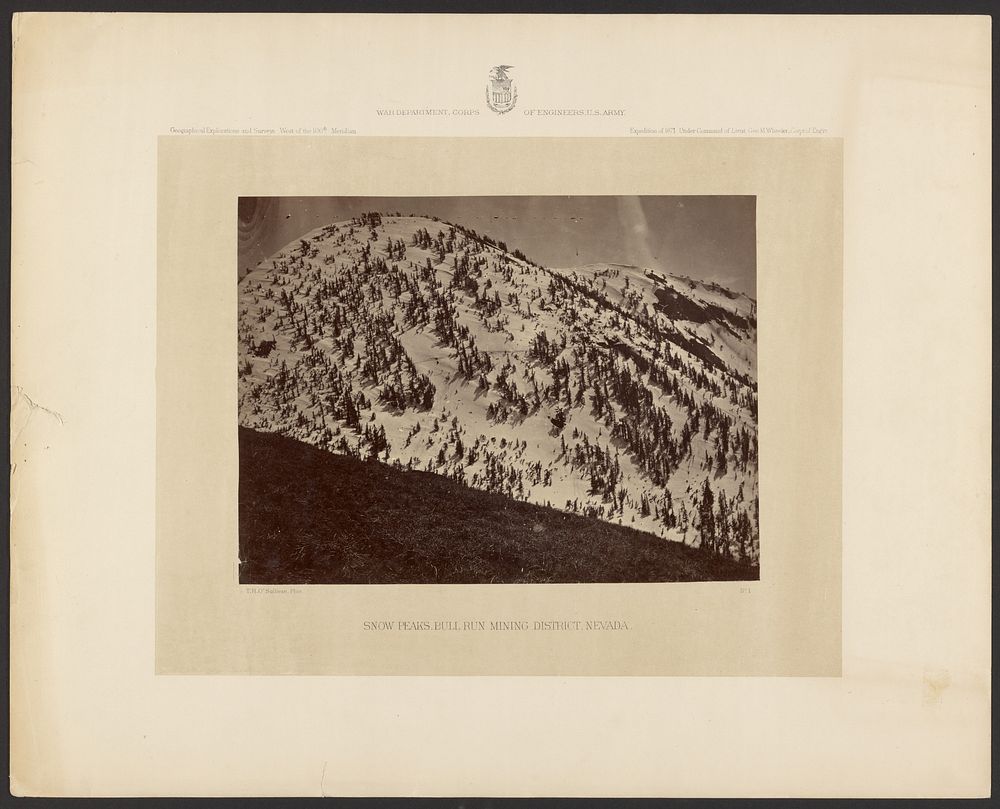 Snow Peaks, Bull Run Mining District, Nevada by Timothy H O Sullivan