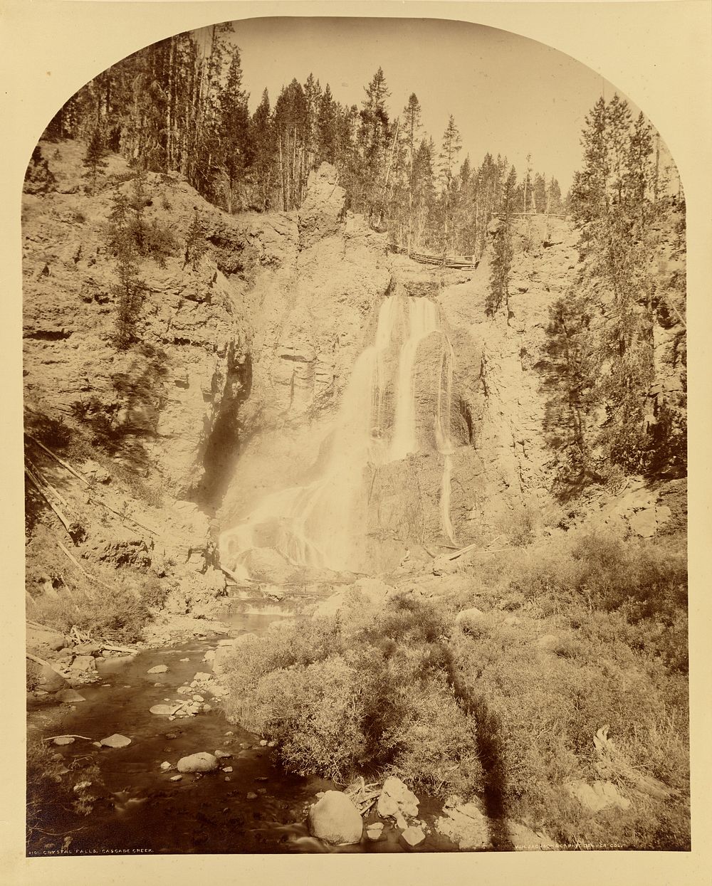 Crystal Falls, Cascade Creek by William Henry Jackson