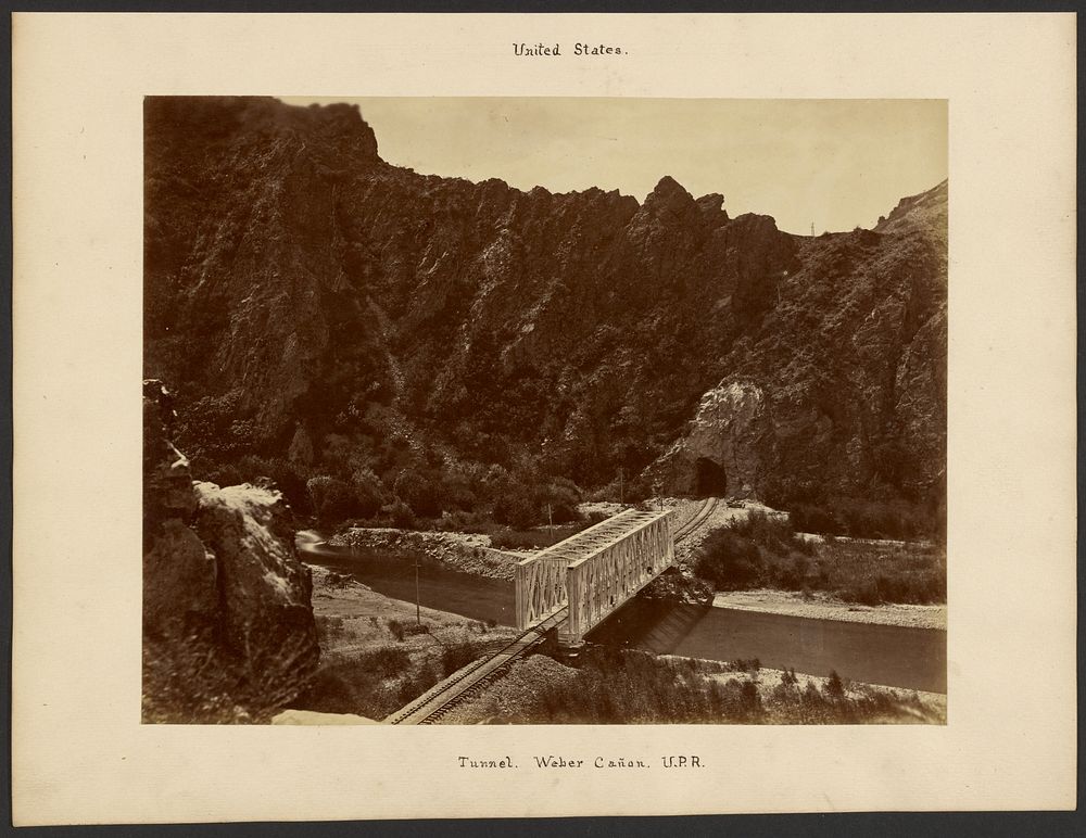 Tunnel, Weber Cañon, Union Pacific Railroad by William Henry Jackson