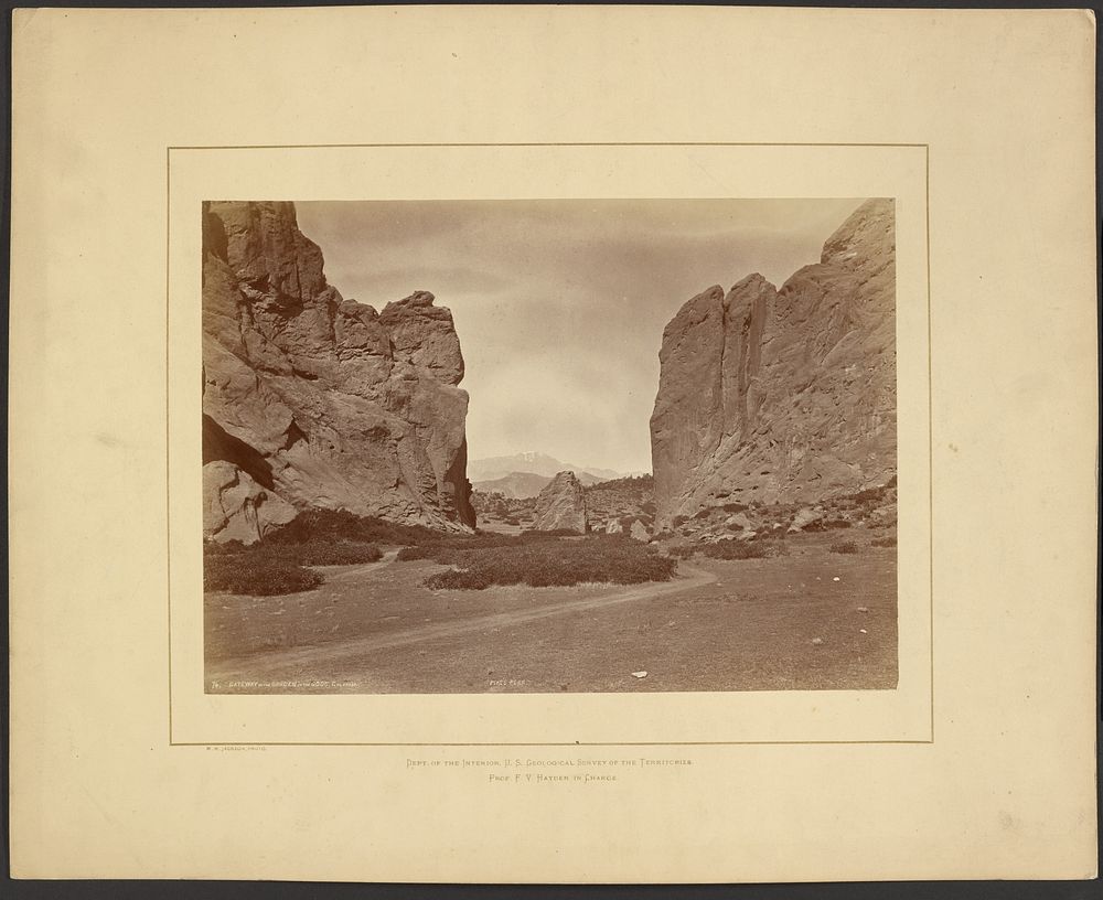 Gateway of the Garden of the Gods, Colorado by William Henry Jackson