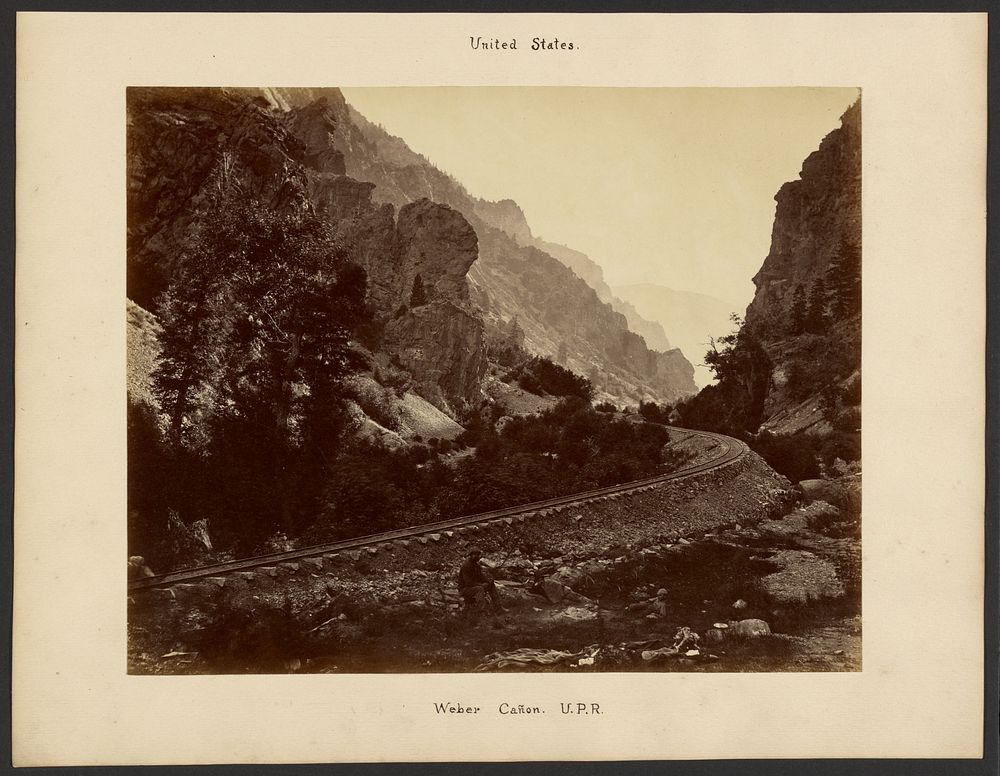 Weber Cañon, Union Pacific Railroad by William Henry Jackson