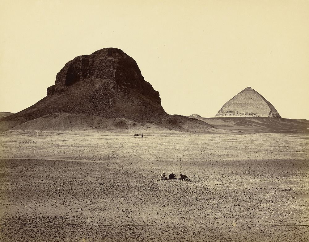 The Pyramids of Dahshoor, From the East by Francis Frith