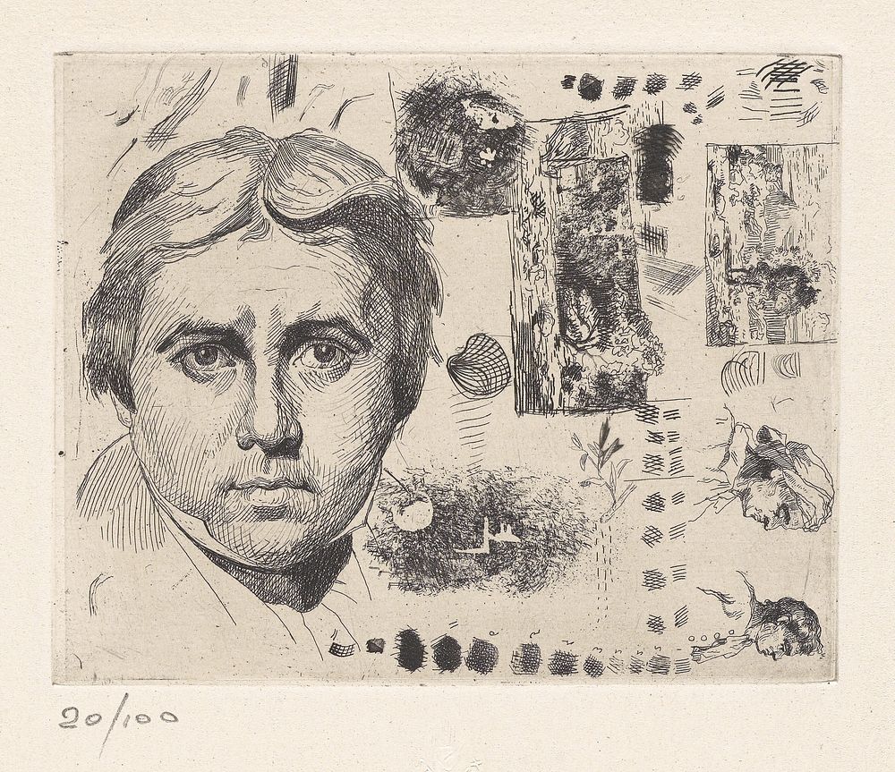 Portrait of Jean Auguste Dominique Ingres by Charles Nègre