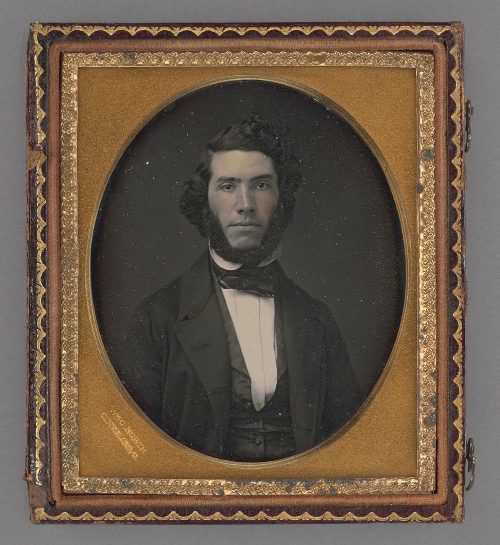 Portrait of a young man with thick chin beard by William C North