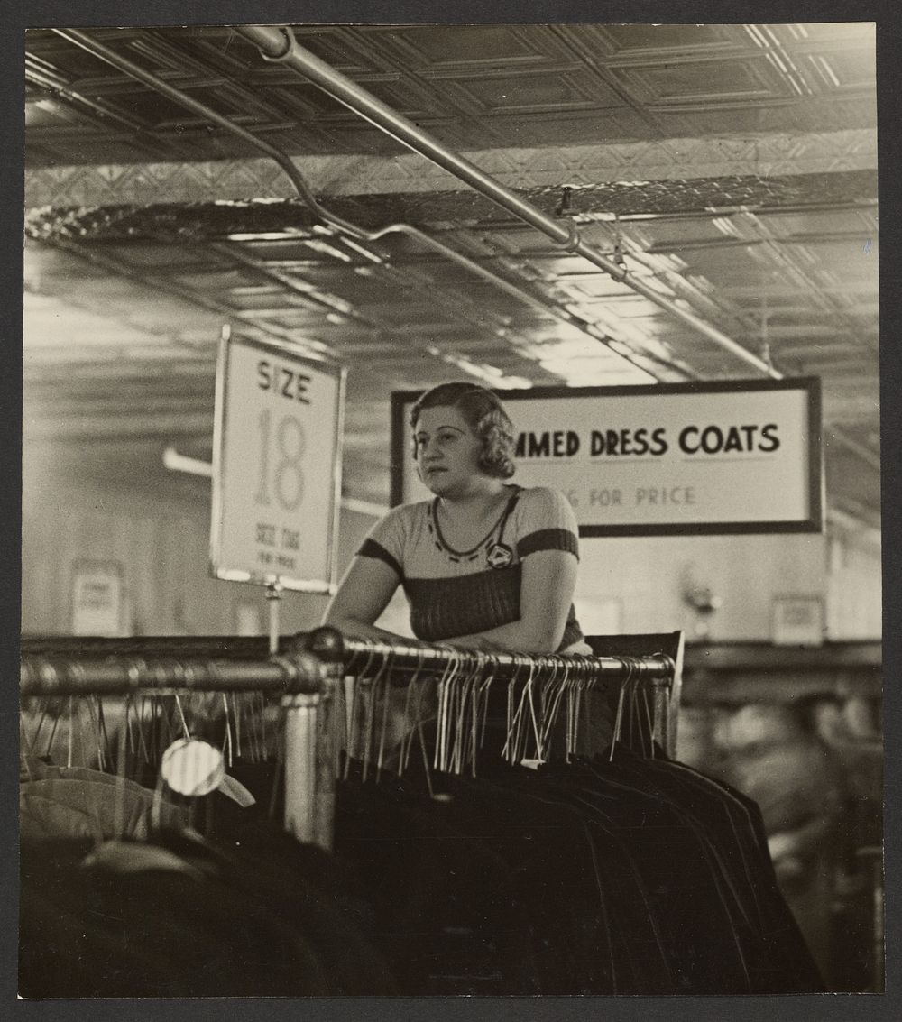 Woman at a Clothing Store in the Women's Department by Erich Salomon