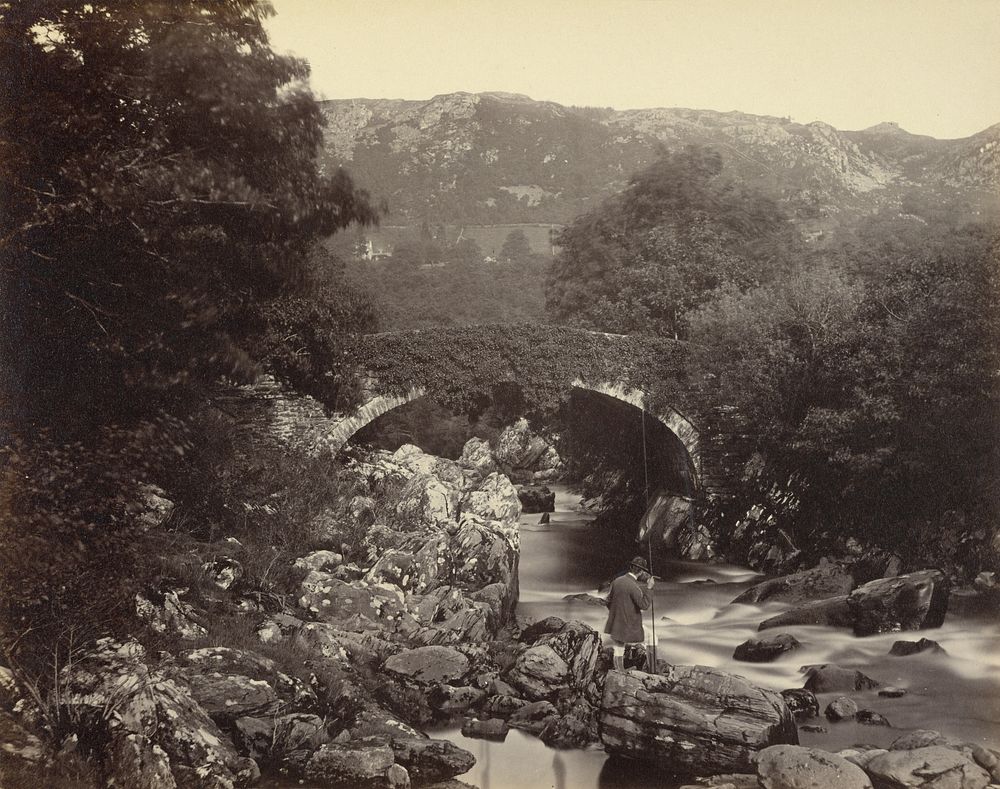 The Lledr Bridge near Bettws y Coed by Henry White