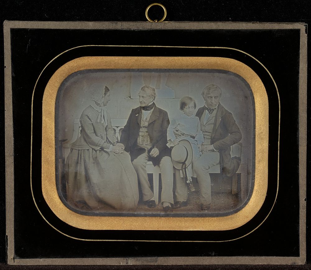 Portrait of M. & Mme. Eynard and M. de Regny with his son by Jean Gabriel Eynard