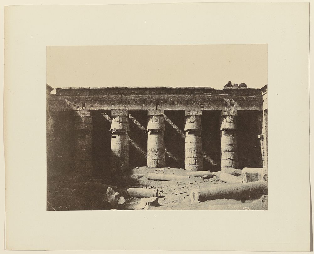 Court of the Temple of Ramesses III, Medinet Habu by John Beasley Greene