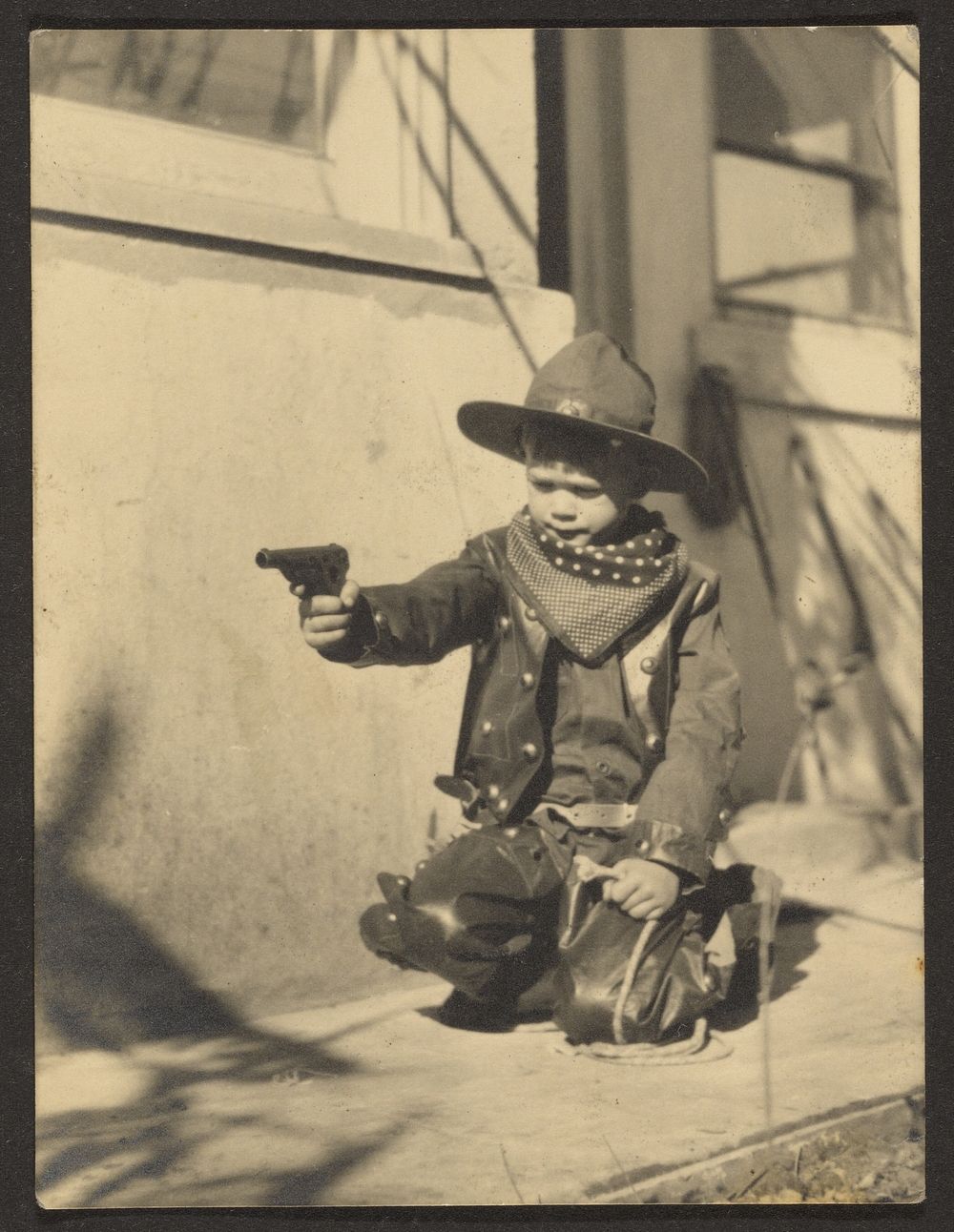 Littlle Boy in Cowboy Outfit by Louis Fleckenstein
