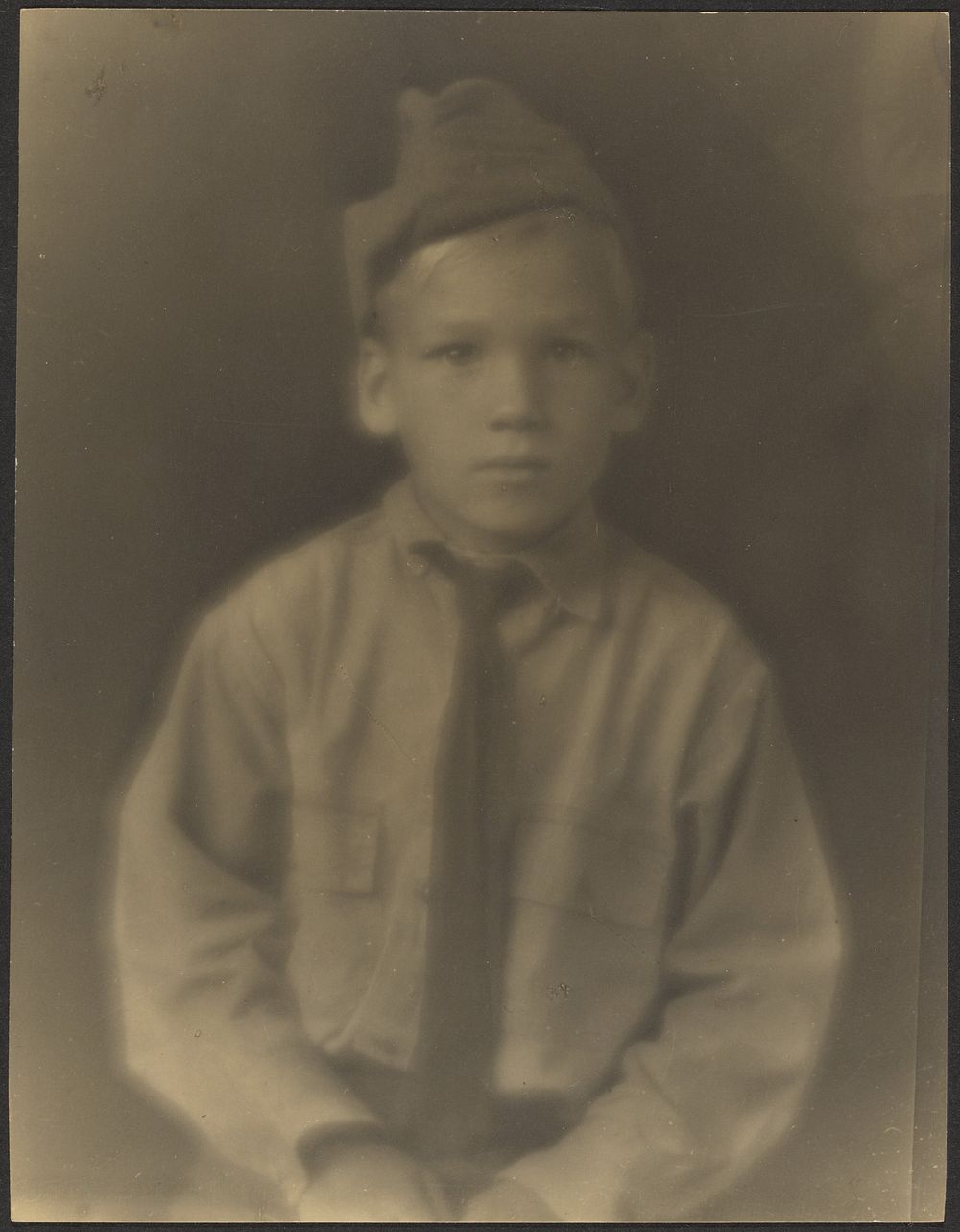 Boy Dressed as Soldier by Louis Fleckenstein