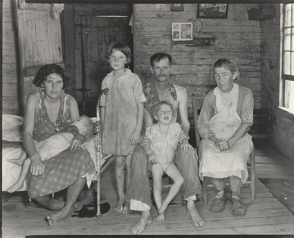 Sharecropper's Family, Hale County, Alabama / Bud Fields and His Family, Hale County, Alabama / Bud Woods and His Family by…