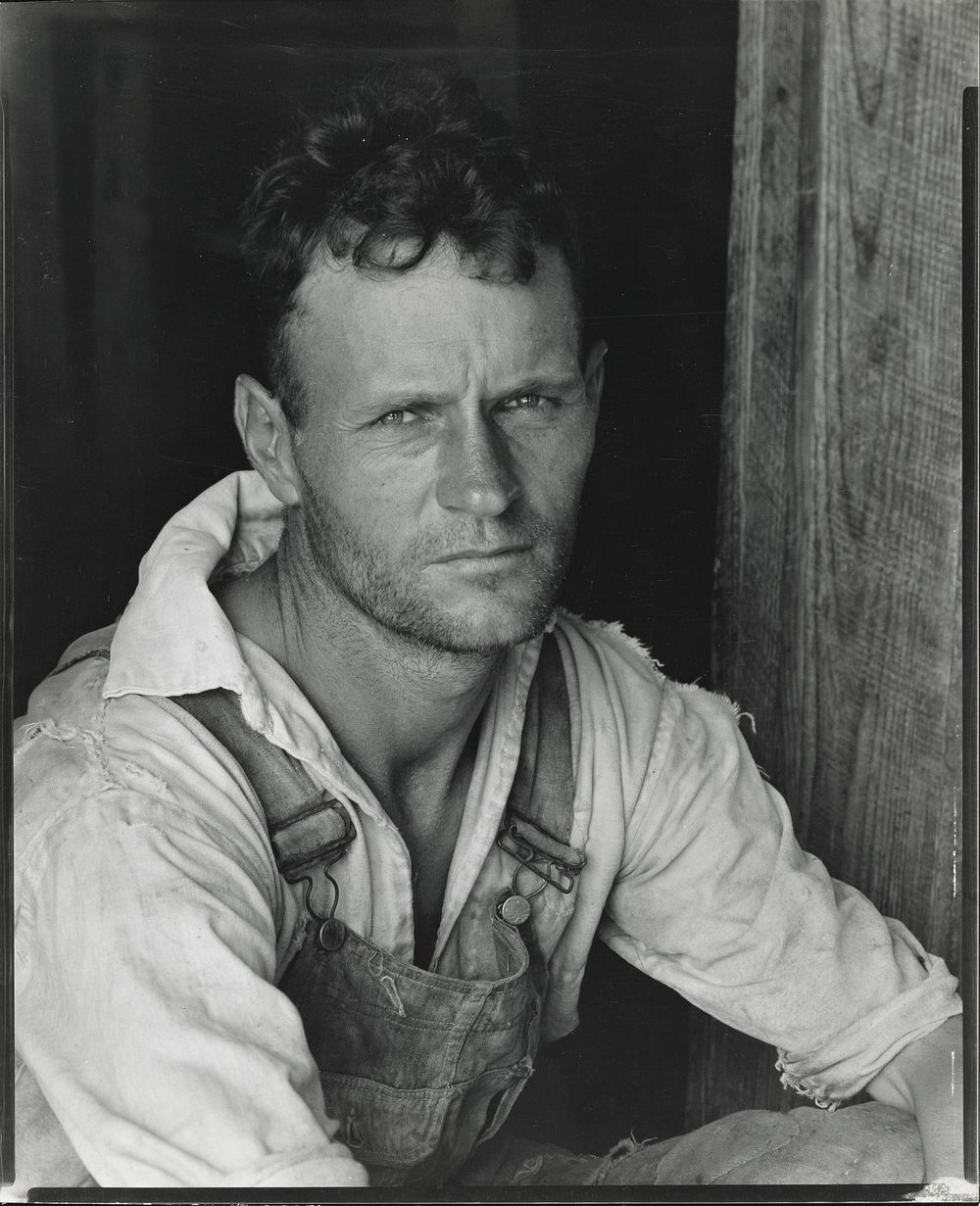 Floyd Burroughs, A Cotton Sharecropper, Hale County, Alabama by Walker Evans