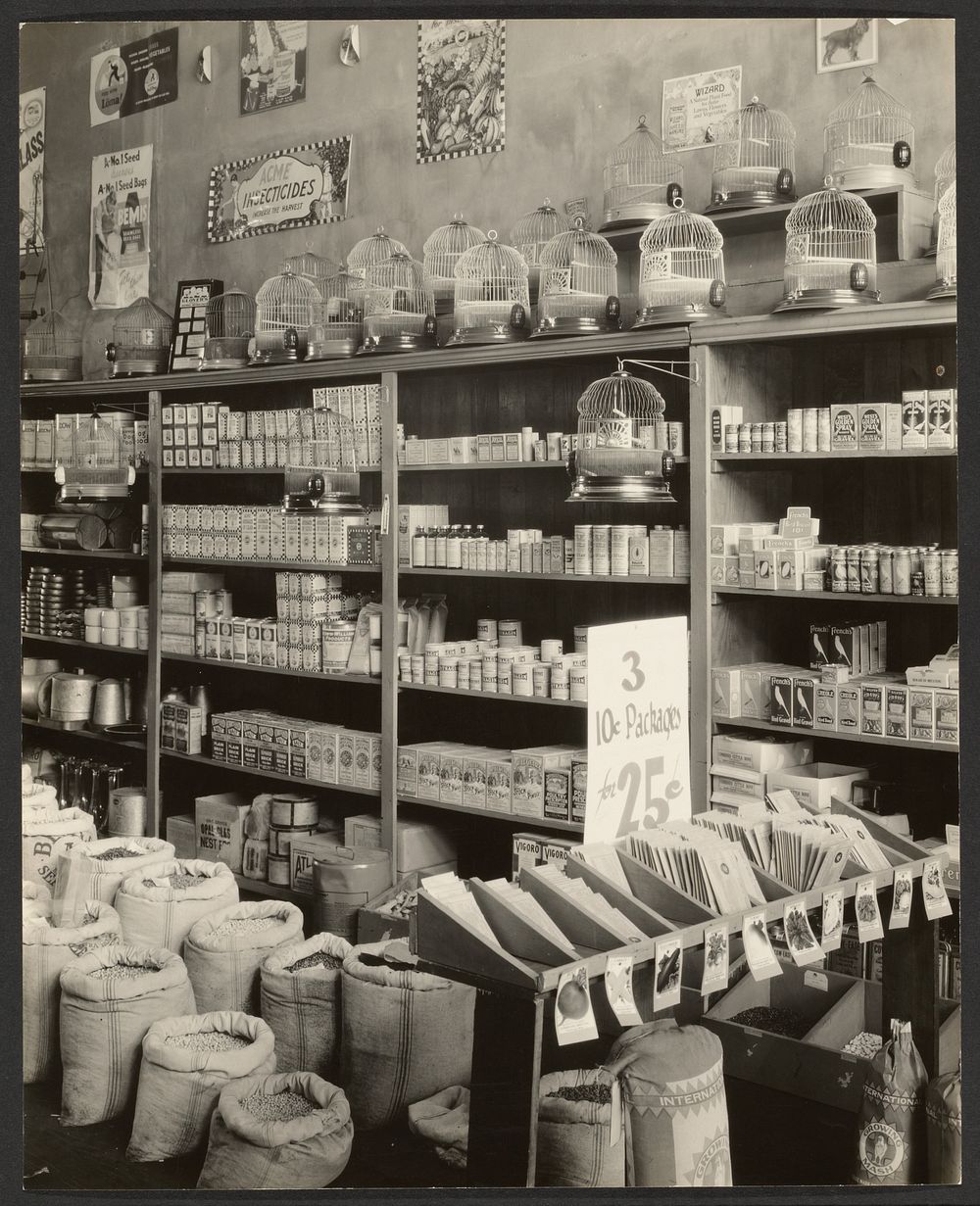 Seed Store, Interior, Vicksburg, Mississippi by Walker Evans