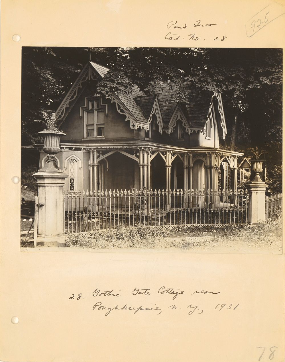 Gothic Cottage near Poughkeepsie, New York by Walker Evans